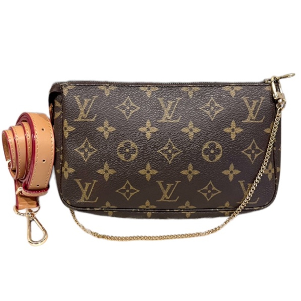 Authentic Louis Vuitton Monogram Pochette Pouch Wristlet Bag